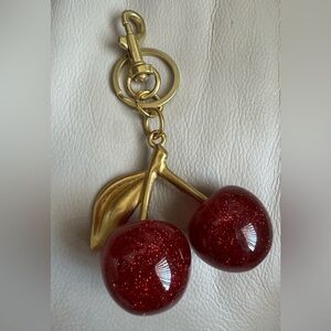 Cherry Key Holder with Gold Accents